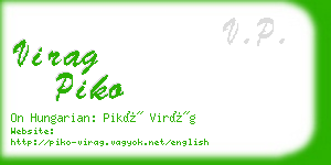 virag piko business card